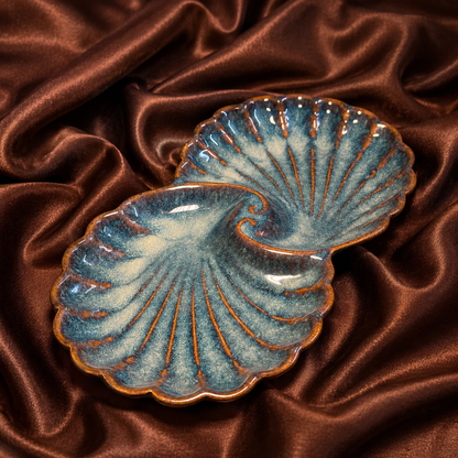Handcrafted Ceramic Divided Serving Platter