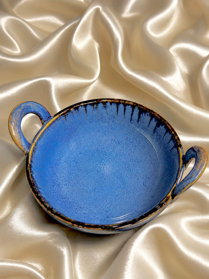 Handcrafted Ceramic Serving Bowl with Handles - Set of 2